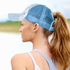 Livacasa Women’s Mesh Baseball Cap with Ponytail Slit, Washable and