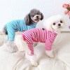 Hdwk&Hped Soft Cotton Dog Pajamas for All Seasons, Striped Pet