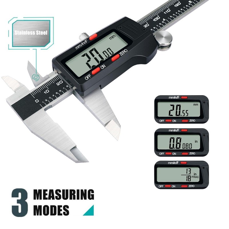 Kynup Digital Vernier Caliper, Caliper Measuring Tool, Outside Micrometer Dial