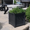 Mayne 5867-B Lakeland Planter, 20x20, Black