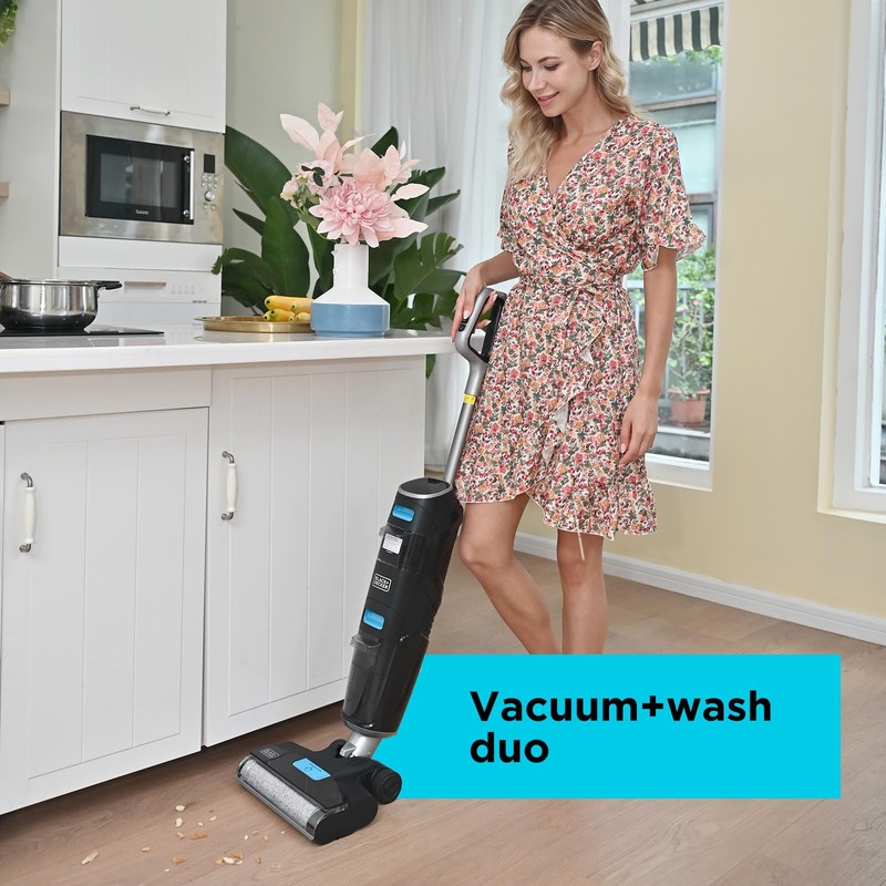 BLACK+DECKER Cordless Wet Dry Vacuum Cleaner and Mop, Vacuum &