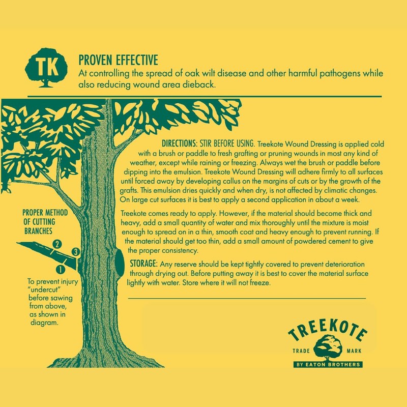 Treekote Wound Dressing Brushtop 32OZ for Trees and Shrubs -