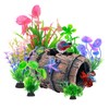 GOFYLIN Fish Tank Decorations kit, Aquarium Decor Starfish Broken Barrel