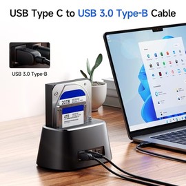 Cable Matters Cable USB C a USB B 3.0 - 3.3 pies, cable USBB a USBC con conector tipo B 3.0, negro
