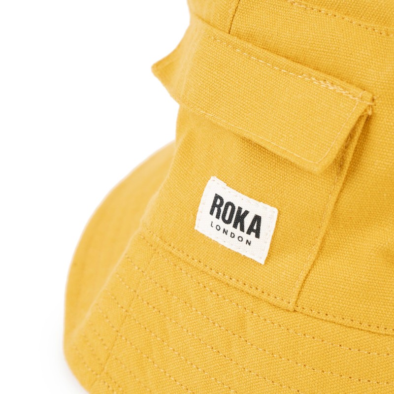 Roka London Hatfield Cotton Corn Bucket Hat One Size, Corn