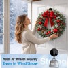 Wreath Hangers for Front Door Magnetic Hooks, Reusable Holder, Black