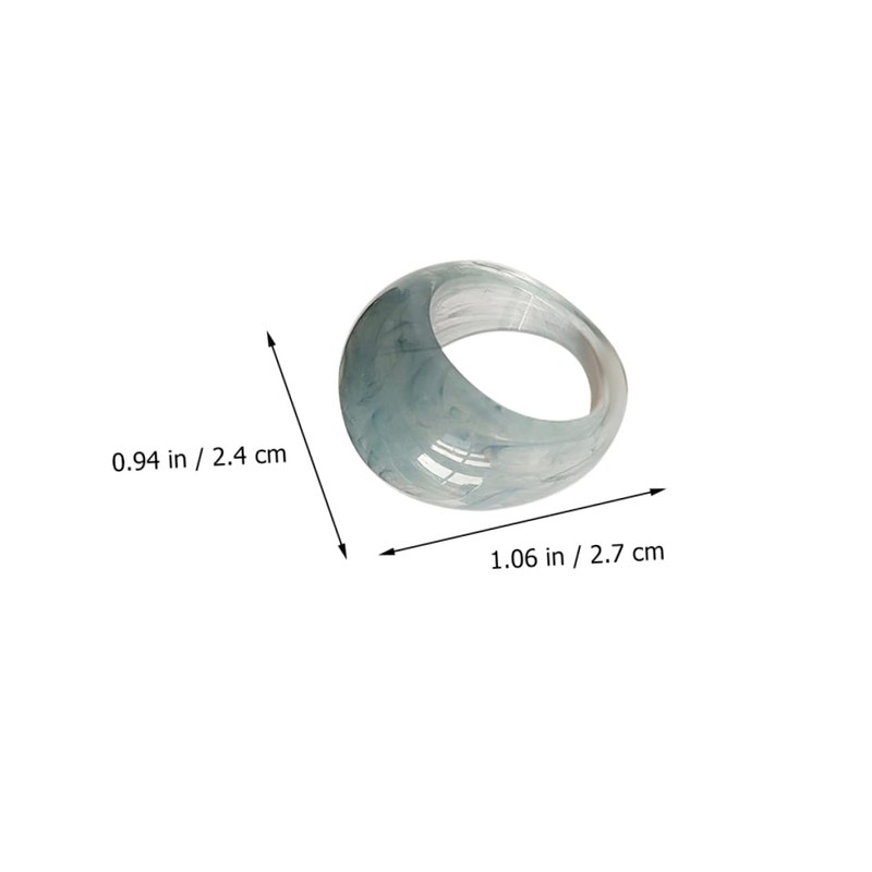 BESPORTBLE Fashionable Ring Set Resin Fine Workmanship Elegant Personality Anniversary