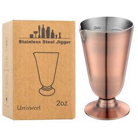UNISWEET 2 Oz Premium Cocktail Jigger,304 Stainless Steel Materials With Has 7 Measuring Scales Inside,Professional Wine Measuring Machine For Cocktails & Liquor, Good For Bartenders & Home Use