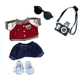 Bold Streetwear for 6.7" Dolls | Trendy Mix & Match Plush Outfits, Accessories & More + Limited Free Gift! | TikTok Viral Gifts (No Doll):_Snapshot (5-Piece Set)