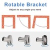 TENOVEL Curved Shower Curtain Rod, Round 42-73 Inches Shower Rods