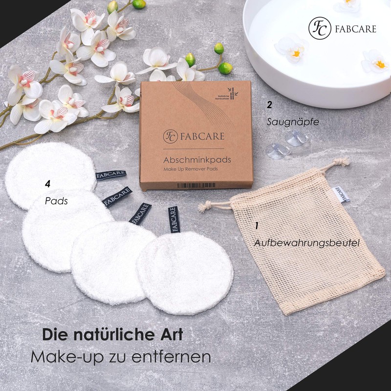FABCARE Washable make-up removal pads – DERMATEST: VERY GOOD –