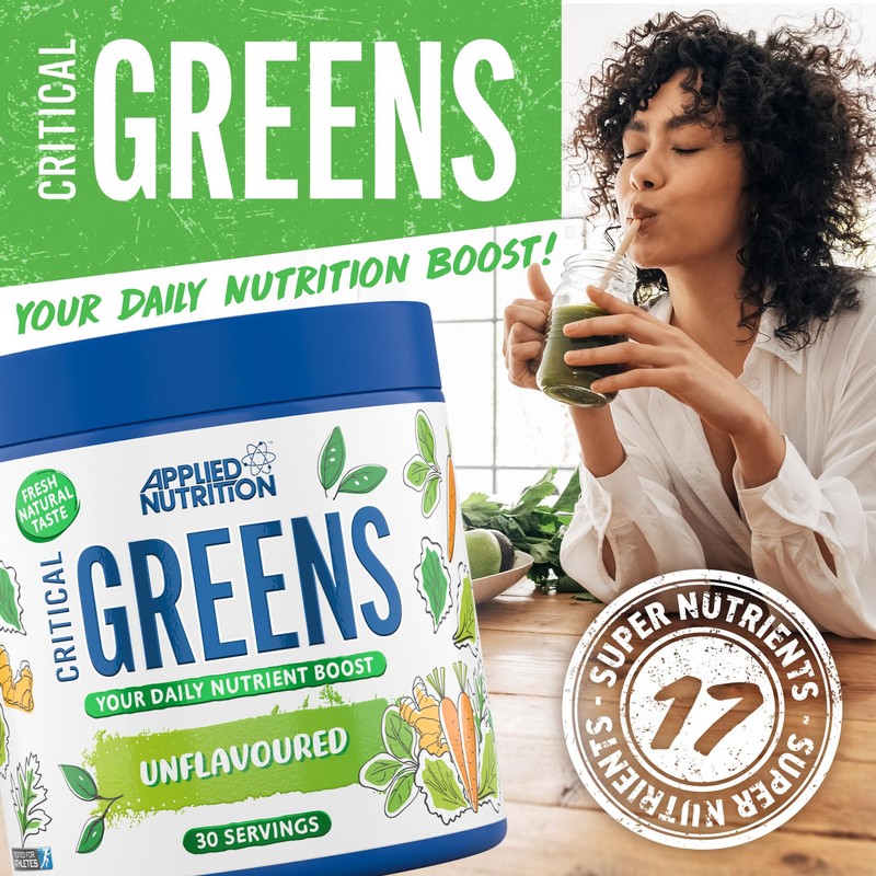 Applied Nutrition Critical Greens Bundle - Super Greens Powder, Boost