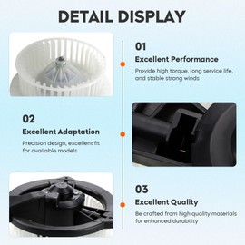 HVAC Heater Blower Motor Fit for Toyota Prius 2001-2009 Assembly with Fan Cage Replaces 700153 8710347020 PM9249 87130-47091 3010092 87103-47050 87103-47020 75774 3010092 bm3903