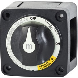 Blue Sea Systems Blue Sea Systems Blue Sea 6011200 m-Series Battery Switch Dual Circuit Plus - Black / 6011200 /