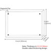 Sezanrpt Acrylic Picture Frame 6x8 Inches, High Transparent Magnetic Photo