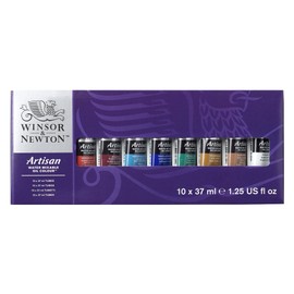 Winsor & Newton Artisan Water Mixable Oil Paint, Set of 10x37ml