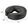 MediSports Universal Face Cushion Pillow for Massage Table, Black