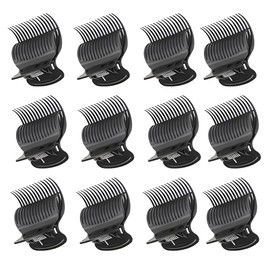 12pcs Roller Clips for Hair Curler Claw Clip Replacement Hair Section Styling,Jumbo Hair Rollers holding Women Girls Hair Section Styling，Black.