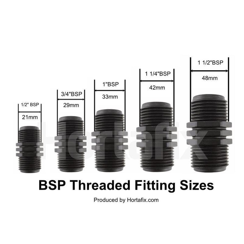 20mm Barb to 1" BSP Thread Male Hosetail