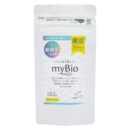 MDCメタボリック マイビオ 酪酸菌 サプリ (30回分 60カプセル) 生菌 (2カプセルに酪酸菌2000万個) プロバイオティクス 乳酸菌 ビフィズス菌 (耐酸性カプセル/生きたまま奥まで) myBio