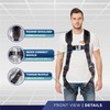 ATERET Fall Protection 5pt Safety Harness, 1D-Ring, Quick-Connect Buckle, Grommet