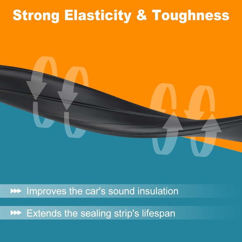 JDMON Roof Drip Molding Weatherstrip Compatible with Toyota Tundra Double