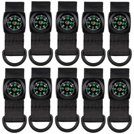 bvya 5 Pack Mini Compass Outdoor Camping Hiking Pocket Compass for Adventure Explorer Paracord Bracelet Necklace Key Chain