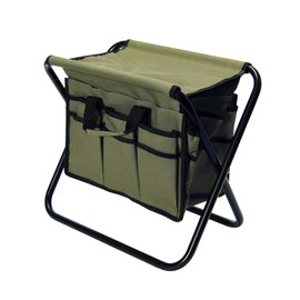 Household Essentials Collapsible Utility Stool, Olive Green