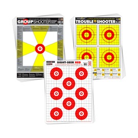 Progressive Pistol/Handgun Training Targets Mix Pack - Paper Gun Range Shooting Target Assortment 19x25 Inch (25 Pack)