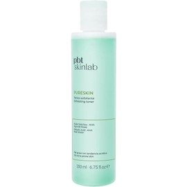 Pureskin Tónico 200ml – Solución Facial Exfoliante e Iluminadora para Control de Grasa – Tónico Astringente con Ácido Salicílico 1.5%, Lactato Sódico y Agua de Rosas – pH 4.5–5.5