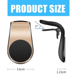 AUEFUDQ 2 x holder compatible with Ooono 2, magnetic holder, car for air vents, car holder, stand, compatible with Ooono speed camera warning car, with clips speedometer