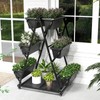 Giantex 6-Tier Rolling Raised Garden Bed, Vertical Planter Stand on