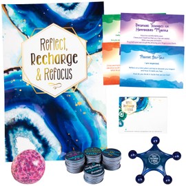 Really Good Stuff Stress Relief, Self Care, & Relaxation - Mindfulness Kit to Reflect, Recharge & Refocus - Self Care Gift for Teachers and Parents