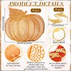 Mifoci Pumpkin Placemats Set of 6, Fall Napkin Rings Autumn