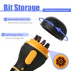 FyMosem 9-in-1 Ratchet Multi Screwdriver, Stubby Ratcheting Screwdriver Mini Multi-Bit