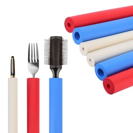 Foam Tubing for Utensil Handles, 6Pcs Non-Slip Pool Noodle Foam Tube Grip Utensils Razor Pen Foam Handle Cover Cutlery Grip Tube Foam Tubing for Disabled, Elderly