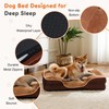 Klwenas Maec Waterproof Memory Foam Pet Bed for Large Medium