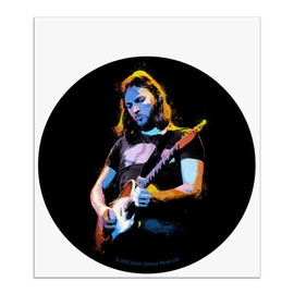 GRAPHICS & MORE David Gilmour Guitar Graphic Automotive Car Window Locker Circle Bumper Sticker