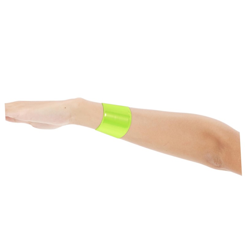 SUPVOX 10pcs Reflective Slap Bracelets for Night Walking and Visibility