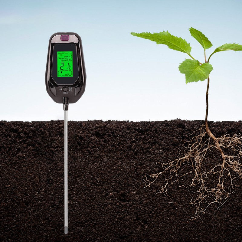 Soil Tester Moisture Light PH Temperature Humidity 5 in 1