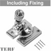 TERF® Traditional Polished Chrome Sash Window Lock Fastener Brighton Pattern