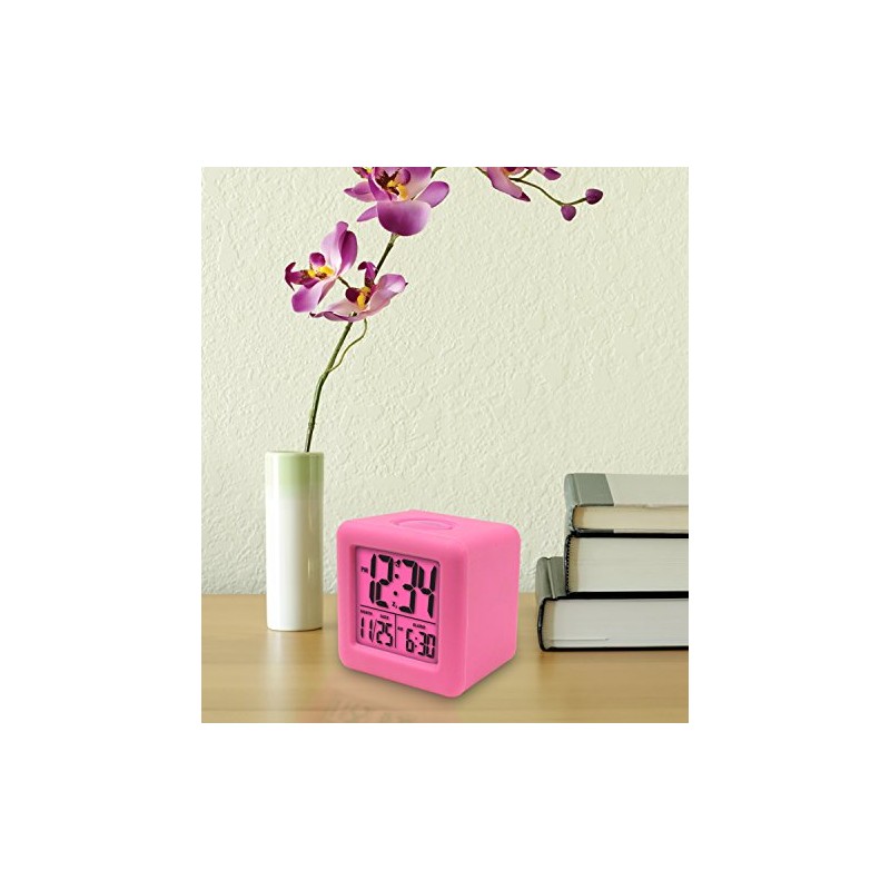 Equity by La Crosse 70902 Soft Cube LCD Alarm Clock,