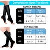 Copper Compression Socks 3 Pairs - Open-Toe Toeless Compression Socks