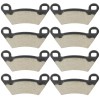Caltric Front and Rear Brake Pads for Polaris Ranger 500