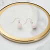 Philip Jones Rose Quartz Gemstone Round Drop Earrings