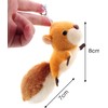 Calsgkspray Brown Cartoon Squirrel Plush Keychain, Key Ring Backpack Stuffed