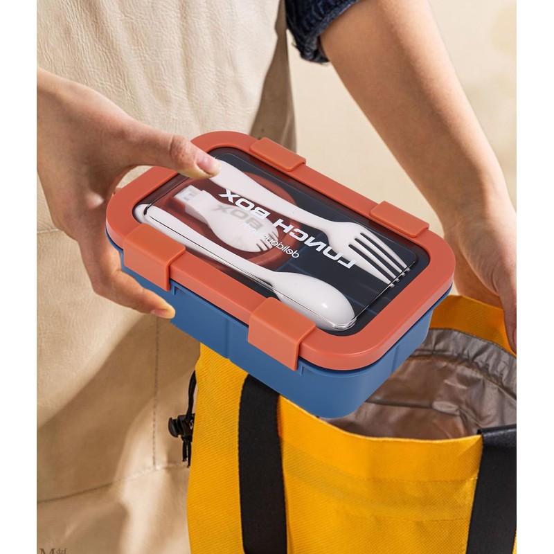 Huifoo Lunch Box Set, 1250 ml Lunch Box with Compartments