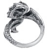 Alchemy Gothic Dragon's Lure Ladies Ring Colour Silver L-XL Pewter,