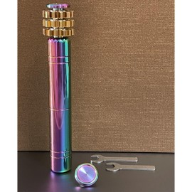 Kinetic Fidget Wheel Brass Fidget Spinner Fidget Gear Fidgets Cube Copper Hand Spinner Fidget Block Novelty Desk Toy Metal EDC Focus Meditation Break Bad Habits ADHD (Colorful Set)