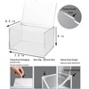rejomiik Thick Acrylic Dryer Sheet Holder Clear Container for Laundry